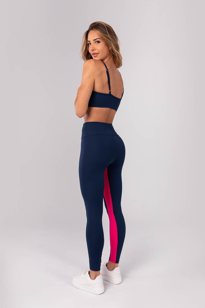 K4179-B_Calca_Legging_com_Recorte_no_Entrepernas_Azul_Marinho__Rosa_Pink__Ref:_K4179-B