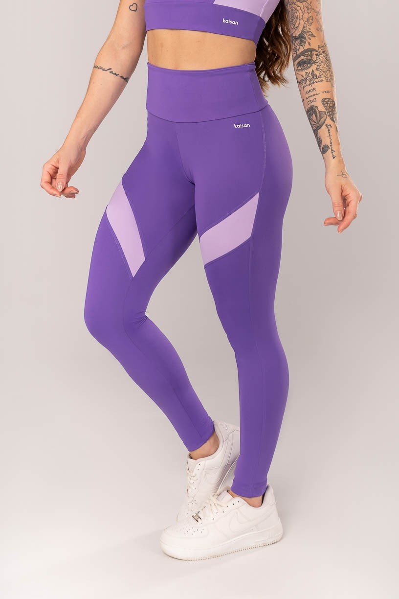 K4011-C_Calca_Legging_Bicolor_com_Recortes_Violeta__Lilas__Ref:_K4011-C