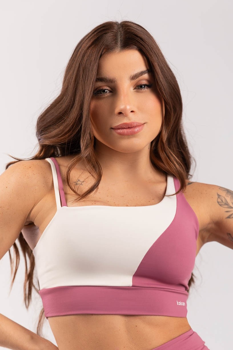 K4088-A_Top_Assimetrico_Bicolor_Rose__Off_White__Ref_K4088-A