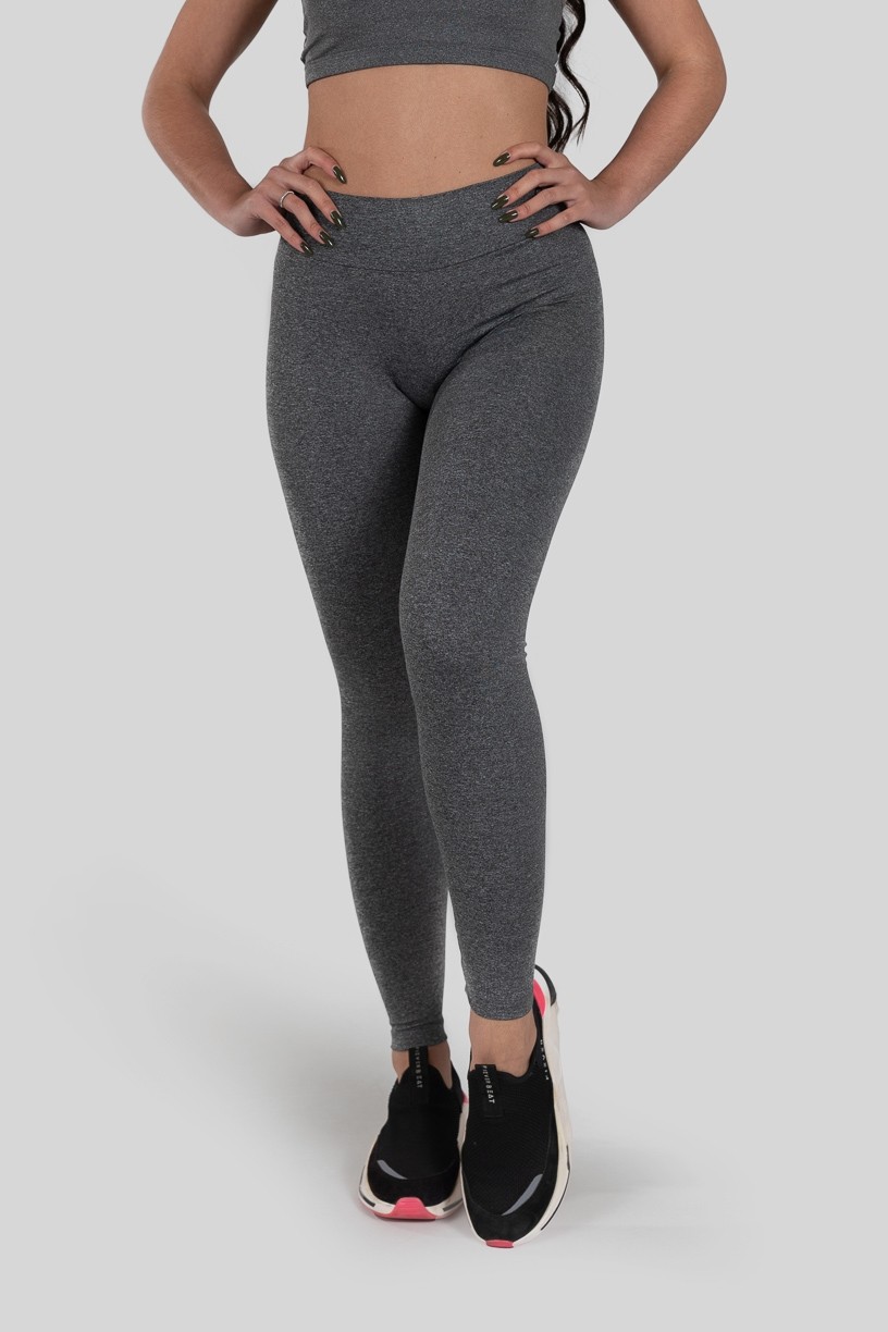 Calça Legging Básica Mescla (Cinza) | Ref: K3175-A 