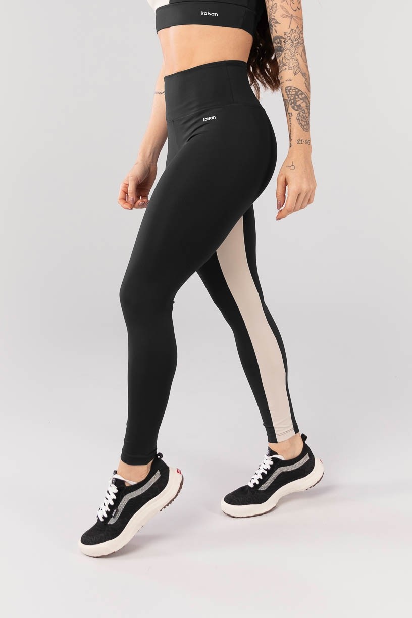 K4089-B_Calca_Legging_com_Faixa_no_Entrepernas_Preto__Bege__Ref_K4089-B