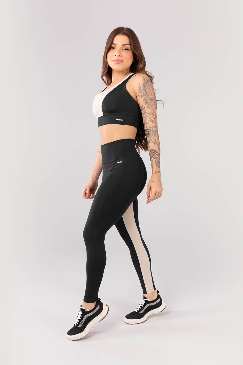 K4089-B_Calca_Legging_com_Faixa_no_Entrepernas_Preto__Bege__Ref_K4089-B