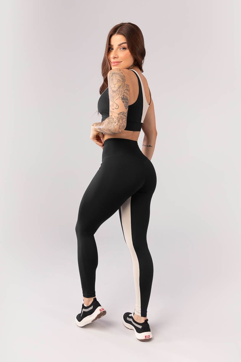 K4089-B_Calca_Legging_com_Faixa_no_Entrepernas_Preto__Bege__Ref_K4089-B