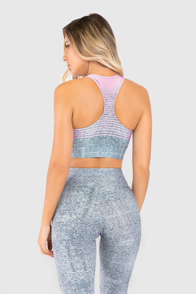 Top Nadador Fitness Estampa Digital Delicate Horizon | Ref: GO307