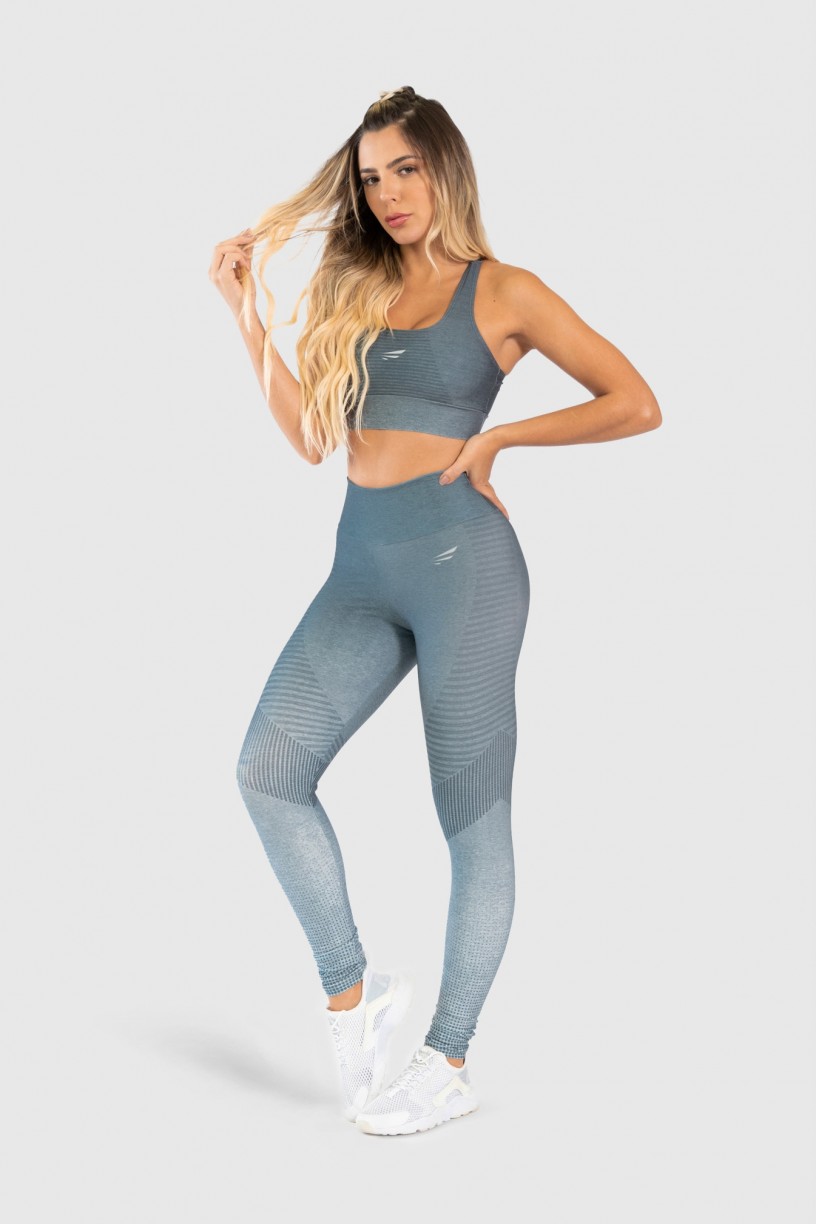 Top Nadador Fitness Estampa Digital Gray Chevron | Ref: GO241