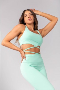 Top Nadador com Tiras na Base (Menta) | Ref: K4051-E