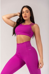 Calça Legging com Recortes (Roxo) | Ref: K4303-B