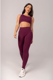 Calça Legging com Recortes (Uva) | Ref: K4303-C