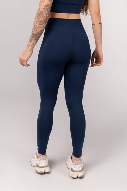 Calça Legging com Emborrachado (Azul Marinho) | Ref: K4236-B