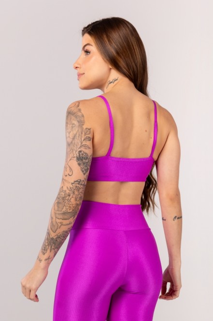 Top Canelado com Alças (Roxo) | Ref: K4250-B