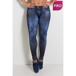 Legging Sublimada PRO (Jeans com Rasgos e Zíper)