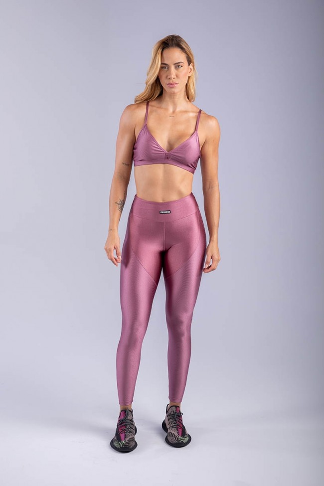 Calça legging fitness levanta bumbum estampa Pink spring