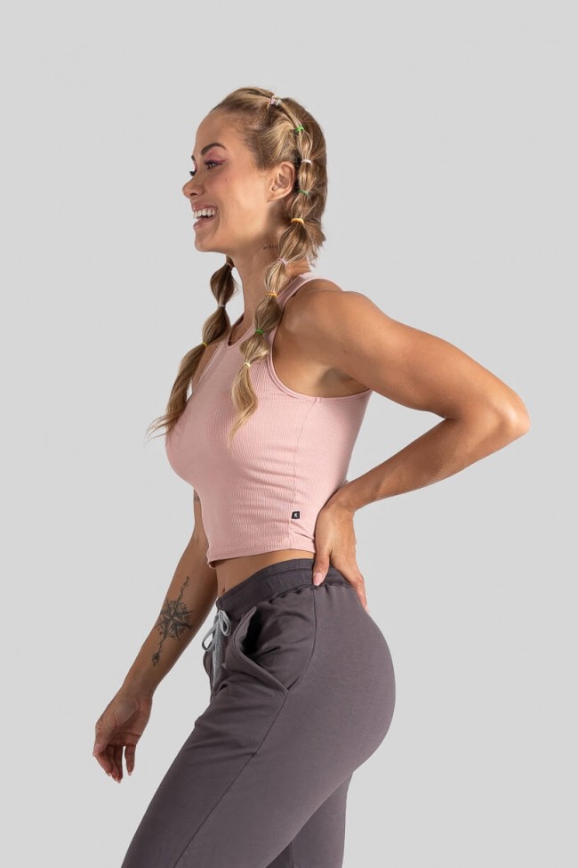 Cropped Valentina em Tecido Canelado - Físico Fitness